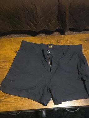 Lee Women's Black Casual Cargo Shorts